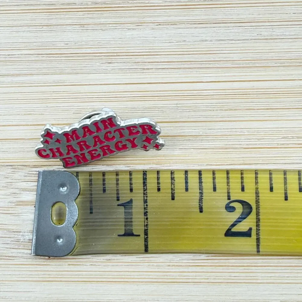 Main Character Energy Enamel Pin: Witty Pop Culture Pin